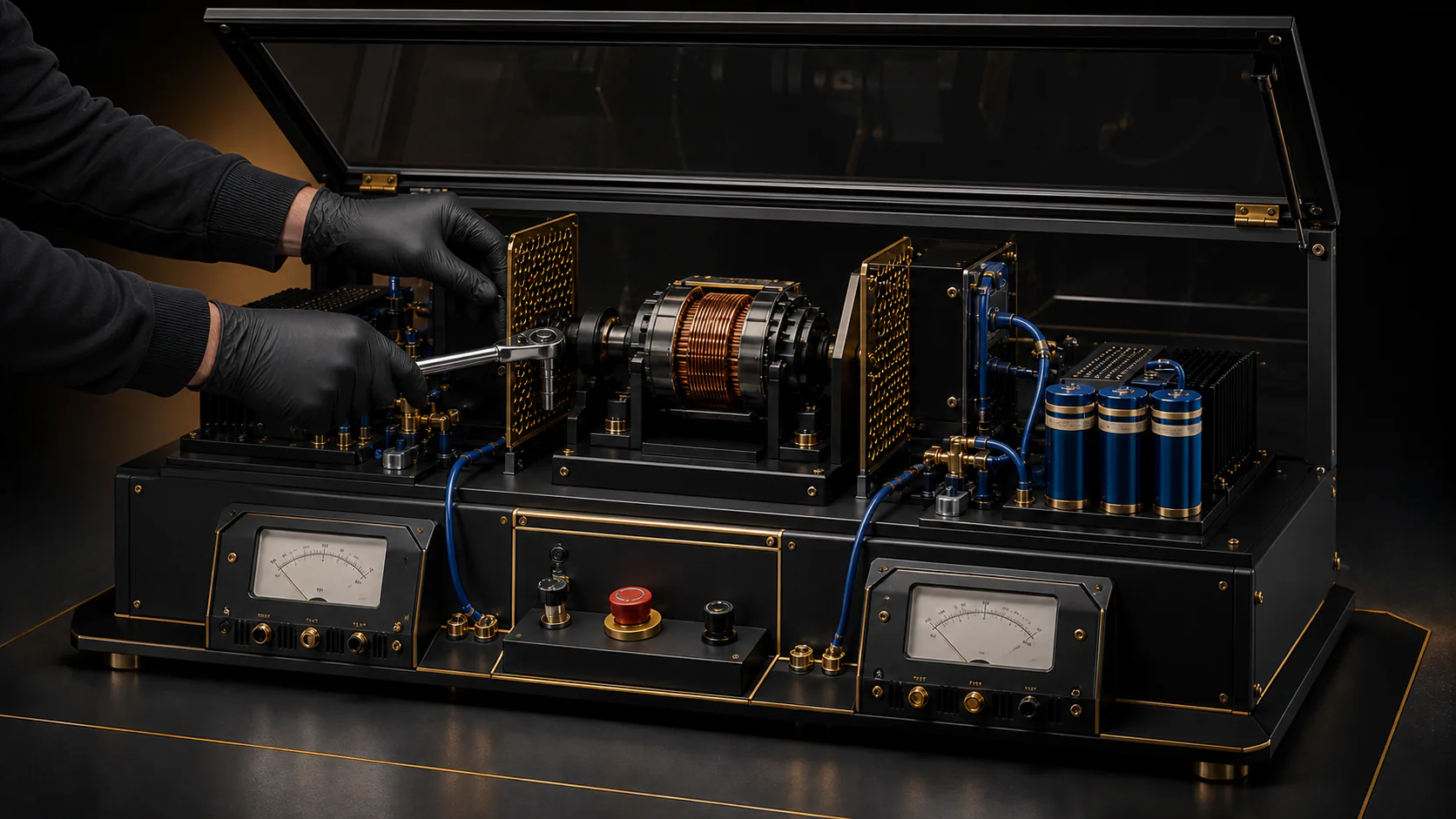 PMO Exergy Core powered-off open safety enclosure concept
